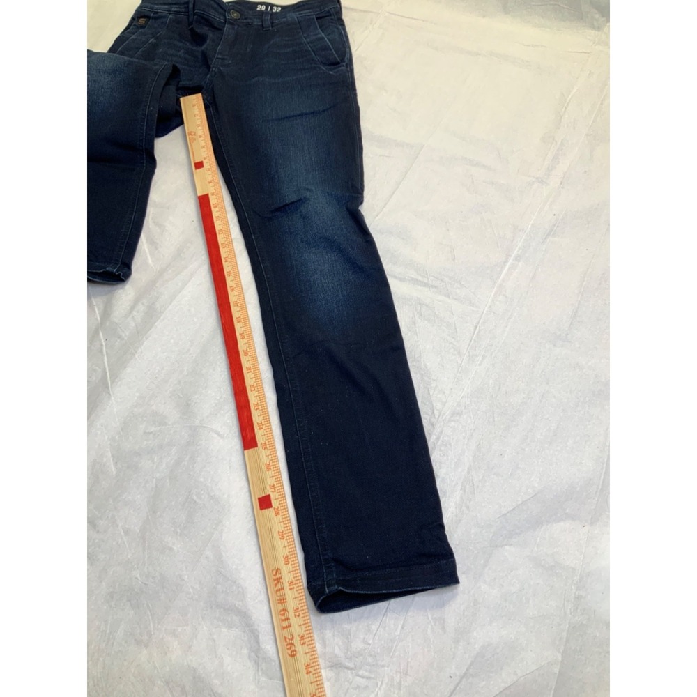 G-Star Raw Basic Blue Straight Stretch Men's Blue Denim Jeans W29 L32 - Picture 13 of 14
